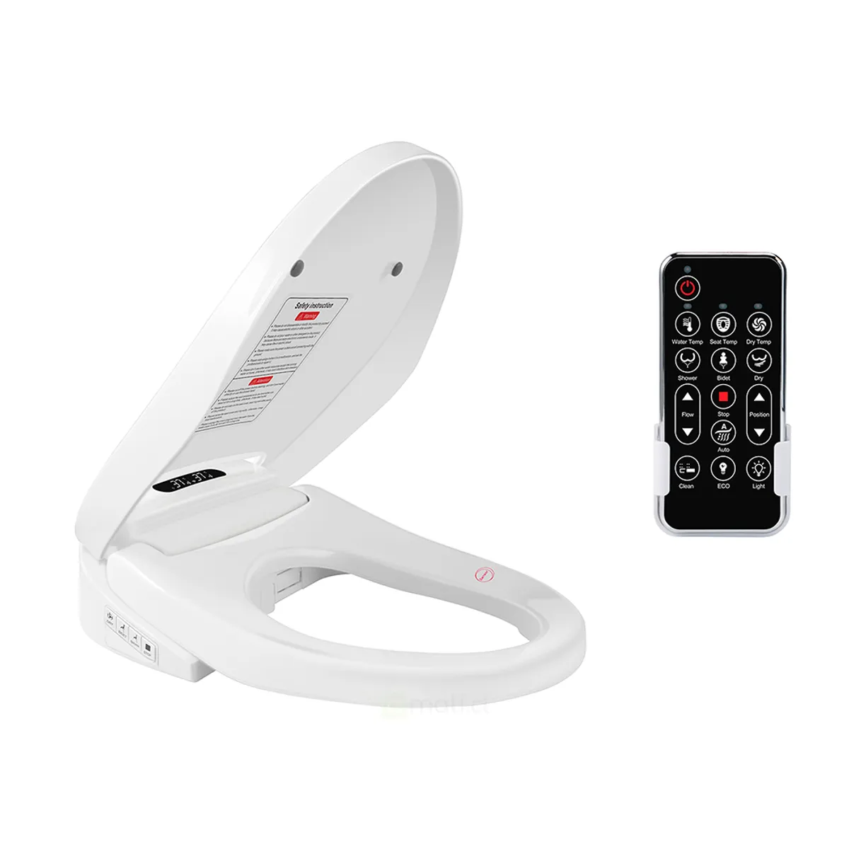 BE BLU - Tapa de Inodoro Inteligente BLU101 S White Bidet Baño WC Japonés