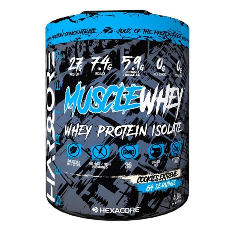 HEXACORE - Muscle Whey Hexacore 4.8 Libras 64 Porciones. COOKIES AND CREAM