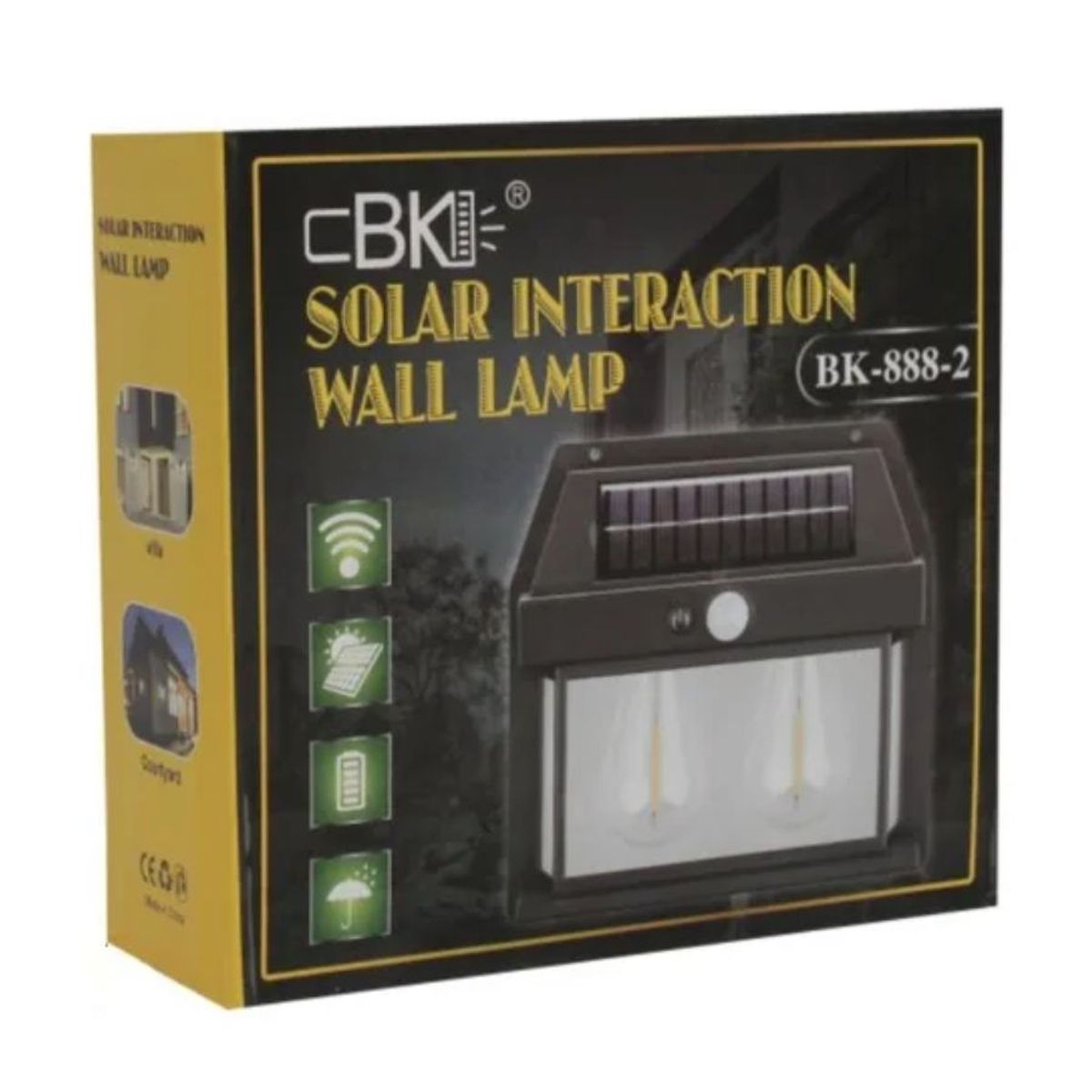 GENERICO - Lámpara Solar Led  De 2 Focos Con Sensor