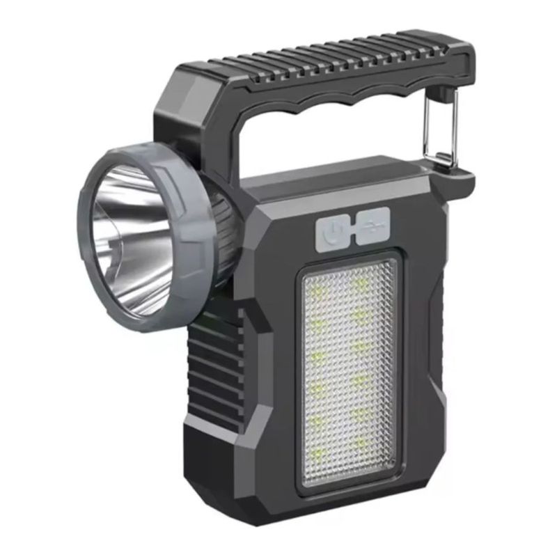 GENERICO - Linterna Solar Y Recargable USB LED De Mano