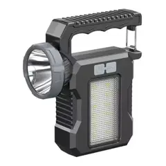 GENERICO - Linterna Solar Y Recargable USB LED De Mano
