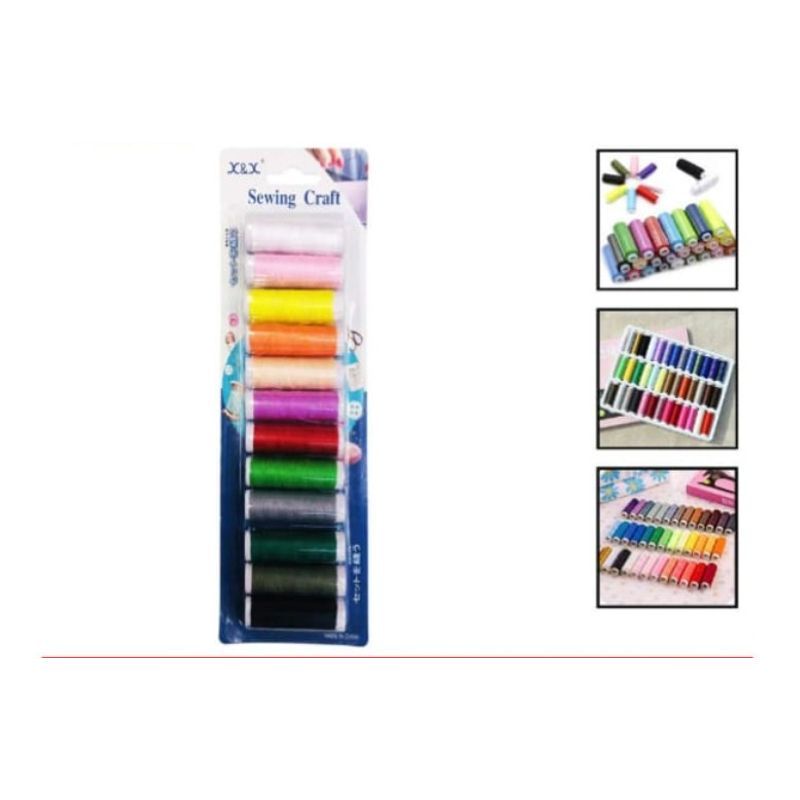 GENERICO - Set 12 Unidades De Hilos Para Coser