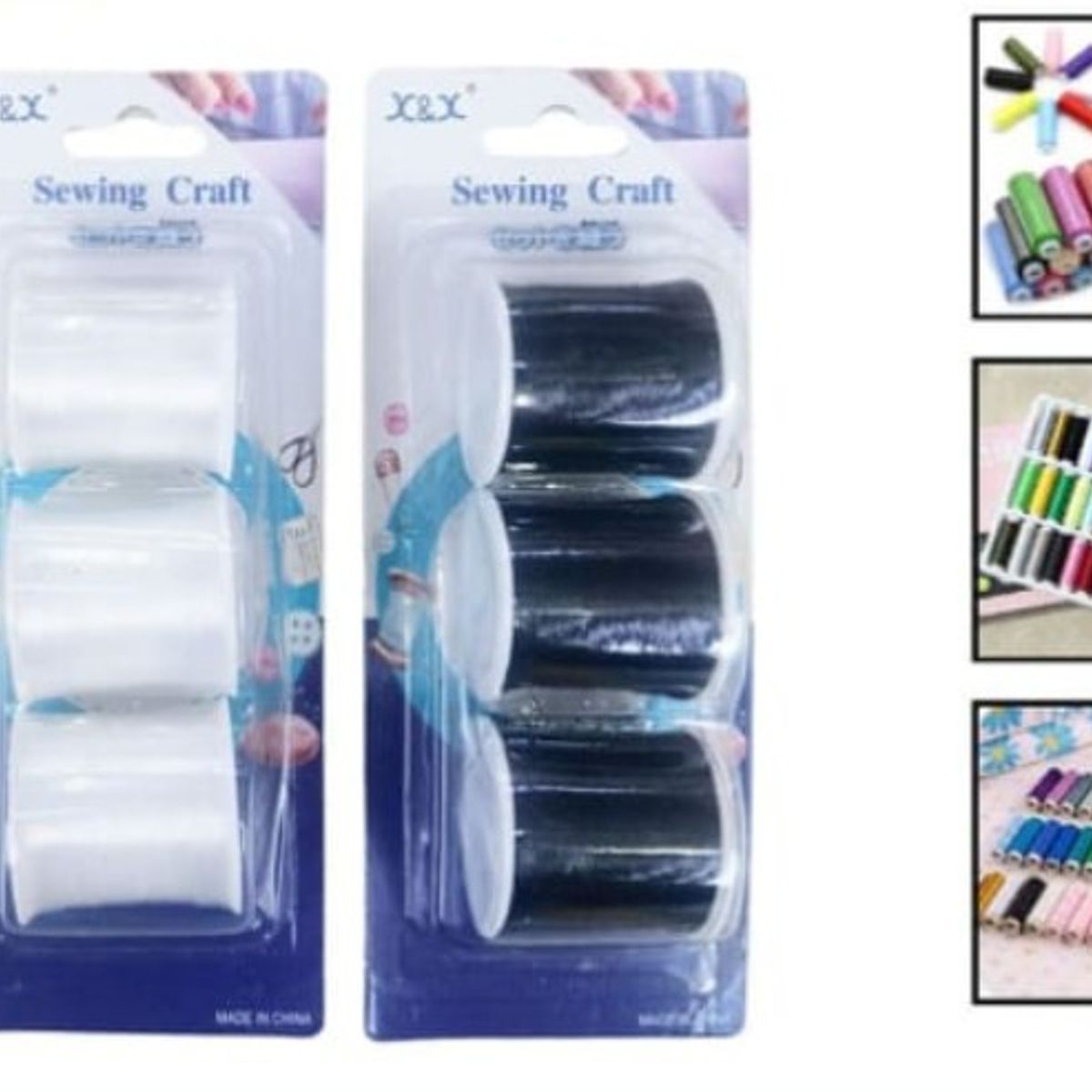 GENERICO - Set 6 Unidades De Hilos Para Coser Colores Surtidos