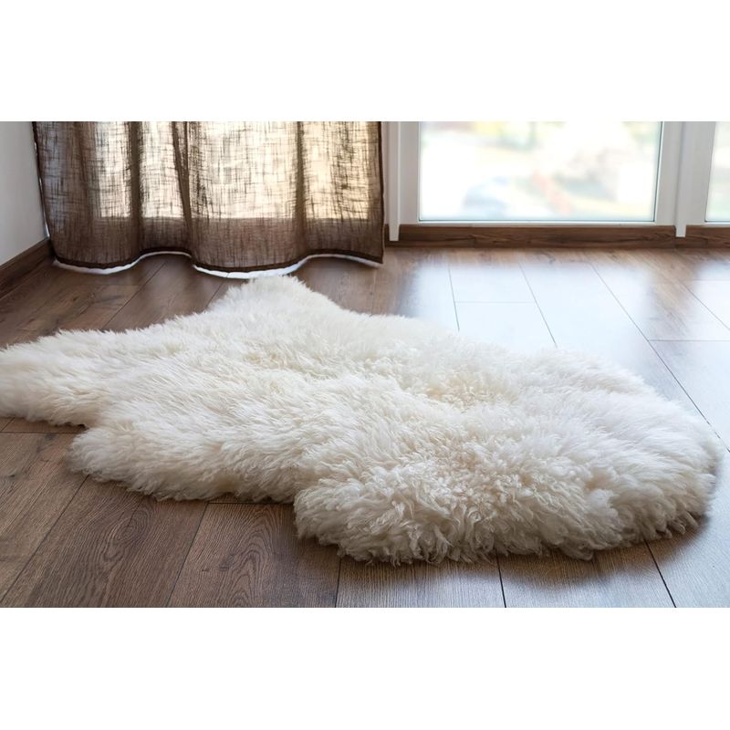 GENERICO - Piel Cuero de Oveja 100% Natural Alfombra o decoración