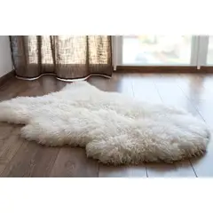 GENERICO - Piel Cuero de Oveja 100% Natural Alfombra o decoración