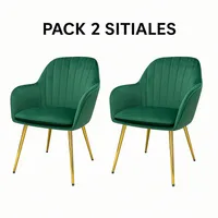 Pack x 2 Sitial Velluto Terciopelo Verde