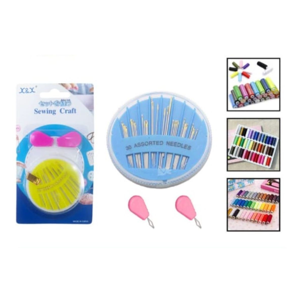 GENERICO - Set 24 Pasadores Agujas De Costura Acero Inoxidable