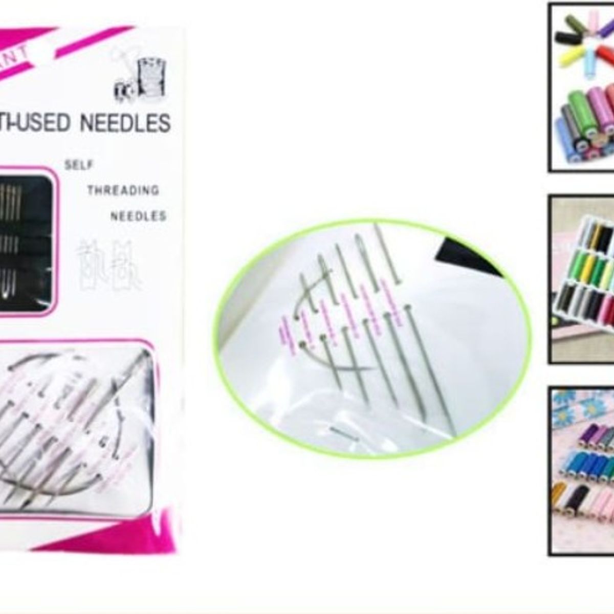 GENERICO - Set 18 Pasadores Agujas De Costura Acero Inoxidable