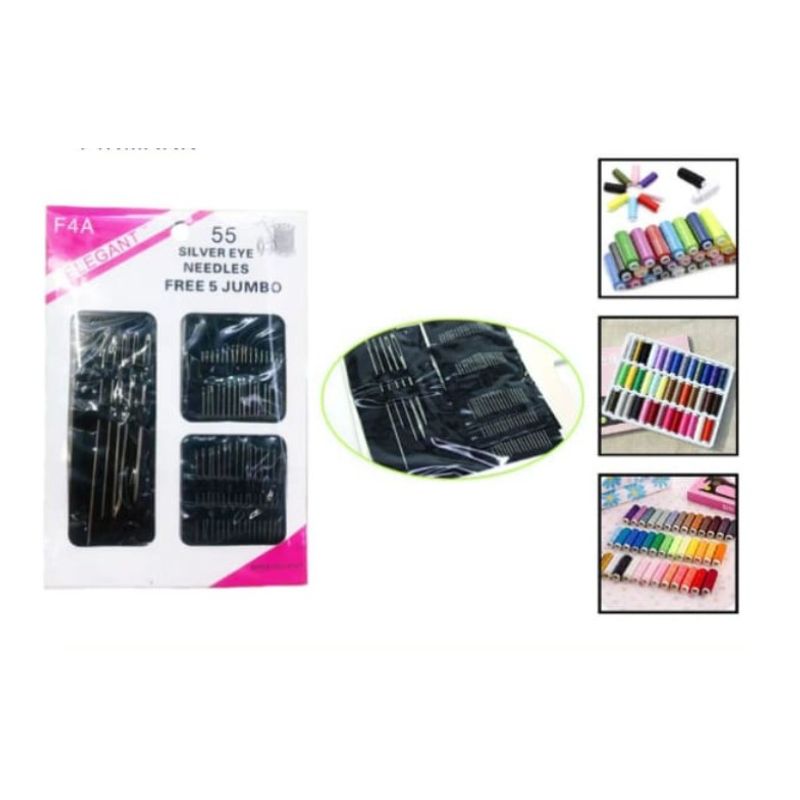 GENERICO - Set 55 Pasadores Agujas De Costura Acero Inoxidable