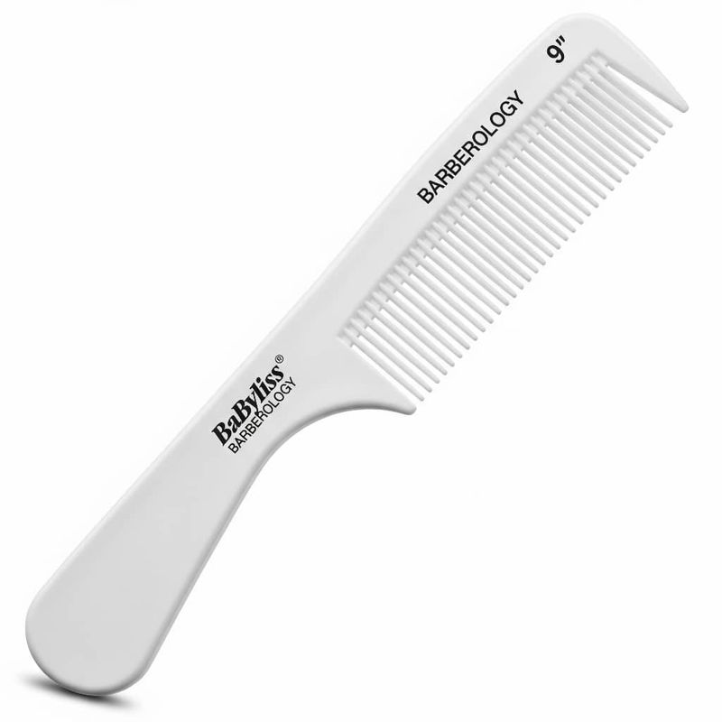 BABYLISS PRO - Peine BabylissPro Barberlogy Corte Barberia 9Pulgadas Blanco