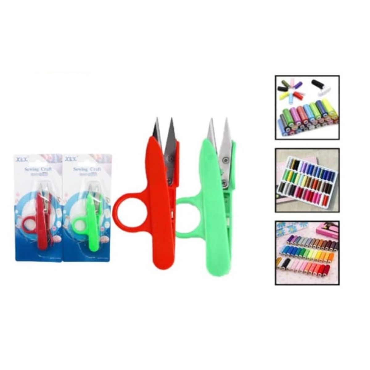 GENERICO - Set 3 Cortadoras Tijeras De Hilo De Costura
