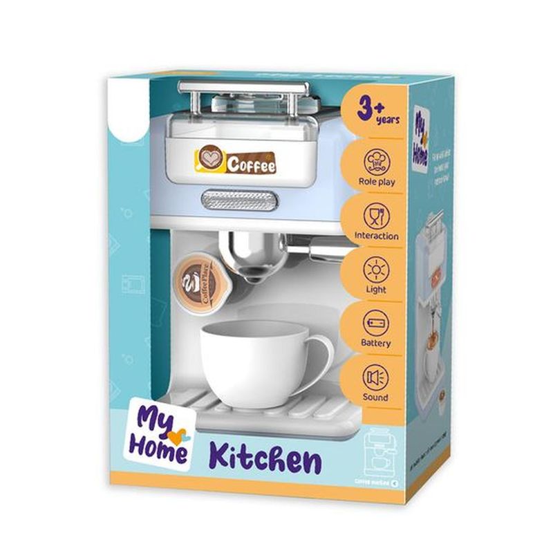 JAGIMA - Cafetera eléctrica de juguete + 3A-Juguetes educativos