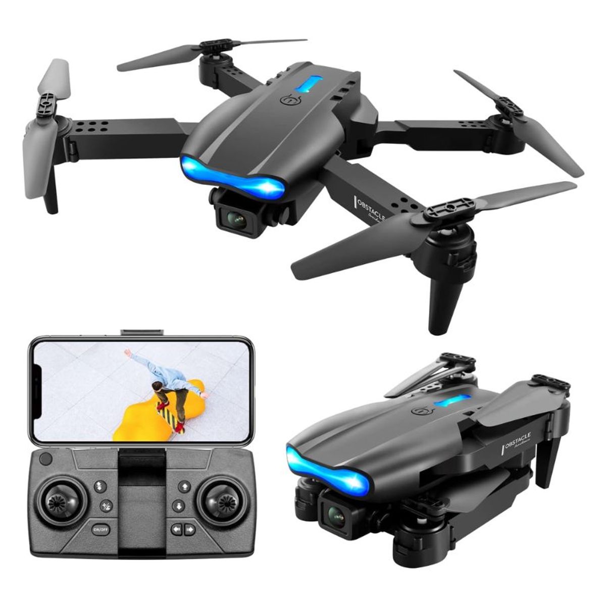 GENERICO - Dron Con Cámara Para Principiantes Y Adultos Negro