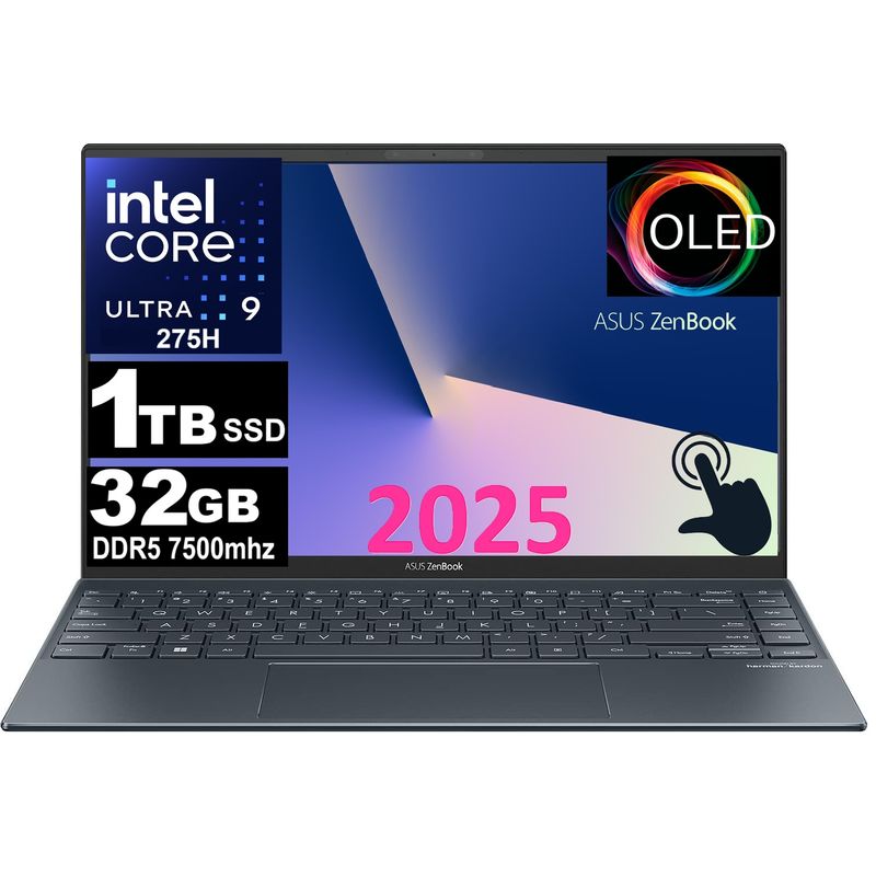 ASUS - NOTEBOOK ASUS ZENBOOK 2025 14" OLED ULTRA 9 285H SSD 1TB 32GB DDR5 7500MHZ