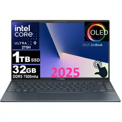 ASUS - NOTEBOOK ZENBOOK 2025 14" OLED ULTRA 9 285H SSD 1TB 32GB DDR5 7500MHZ