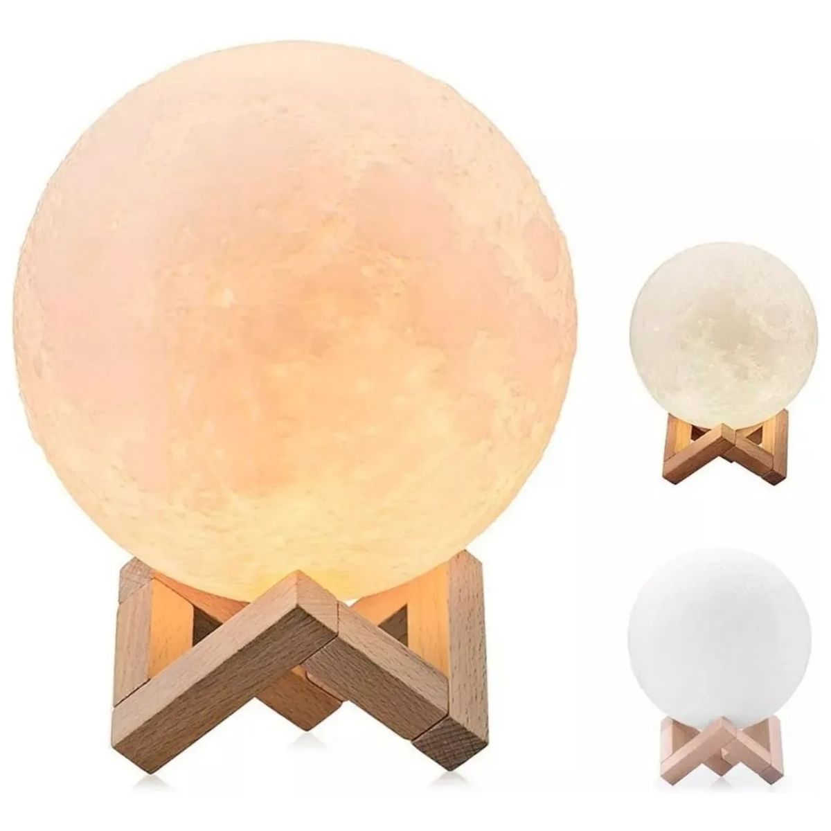 MOVI - Humidificador Lámpara Tipo Luna 3D USB  Relajación y Aromaterapia