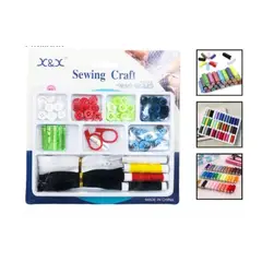 GENERICO - Set Articulos Para Costura Hilos-Tijera-Botones