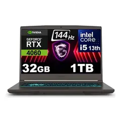 MSI - NOTEBOOK GAMER THIN 15 144HZ I5 13620H SSD 1TB 32GB NVIDIA RTX 4060 8GB
