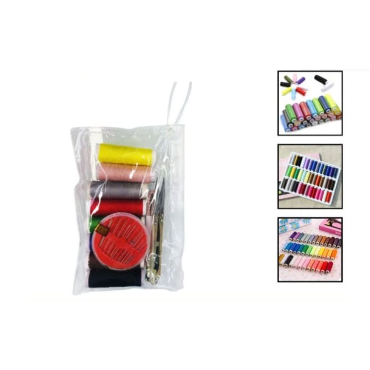 GENERICO - Set Articulos Para Costura Hilos-Agujas De Coser