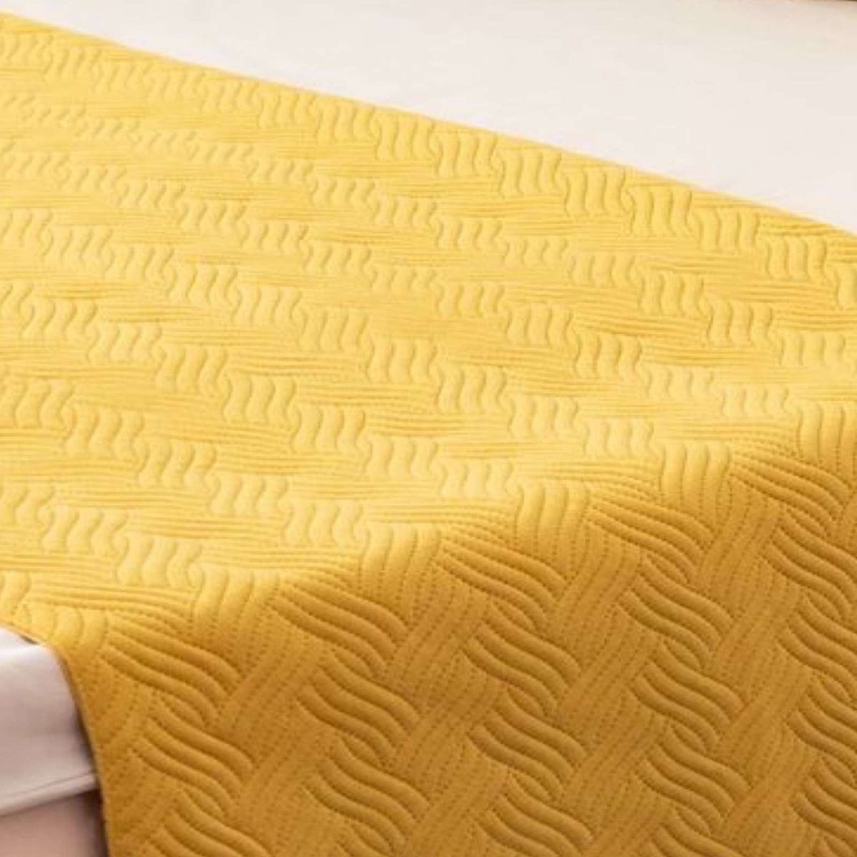 GENERICO - PIECERA MAS 2 FUNDAS ELEGANTE AMARILLO