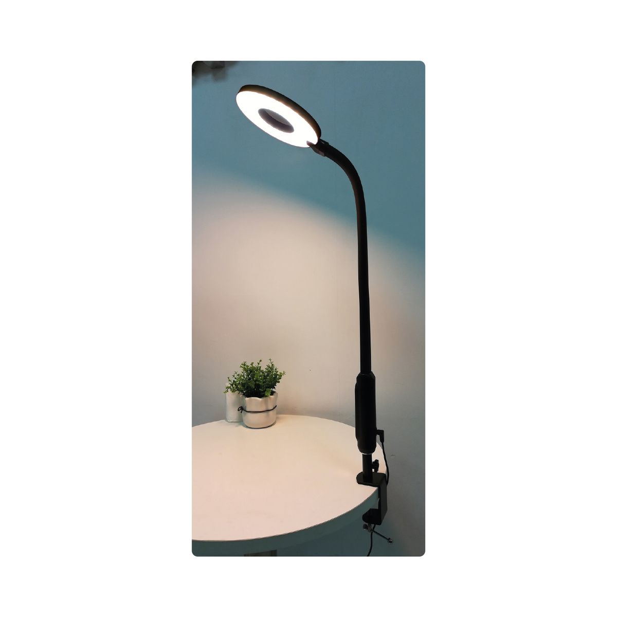 DOMA - Lámpara Escritorio Clip Flexible Usb Con Control Remoto - Ps