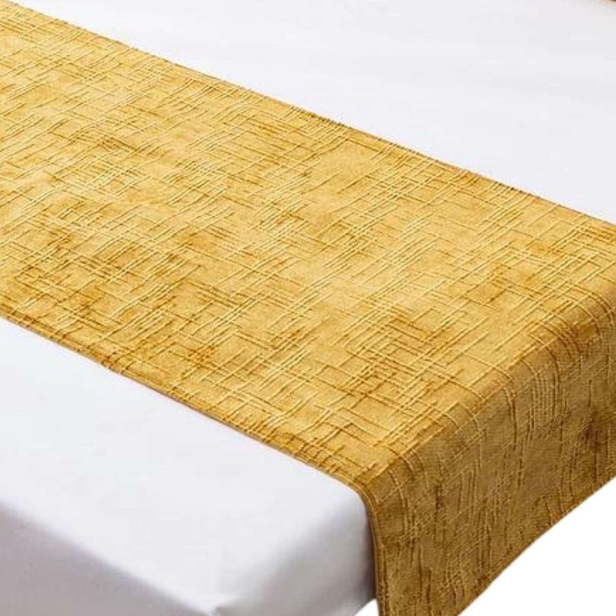 GENERICO - PIECERA MAS 2 FUNDAS MODELO CHENILLE AMARILLO