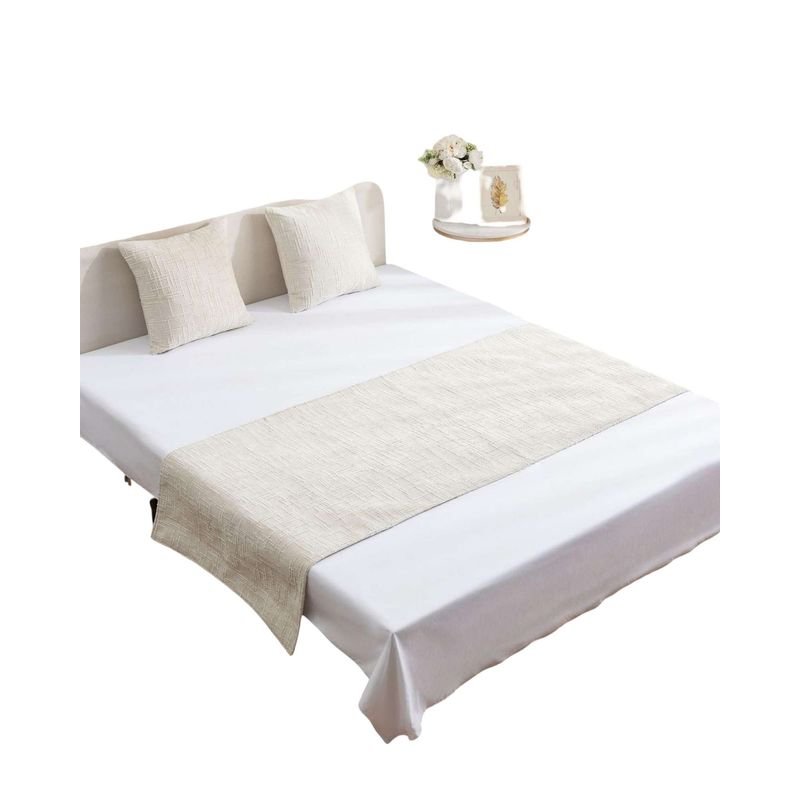 GENERICO - PIECERA SIN FUNDAS MODELO CHENILLE BEIGE CLARO