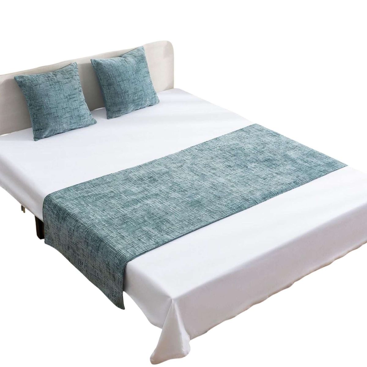 GENERICO - PIECERA SIN FUNDAS MODELO CHENILLE TURQUESA