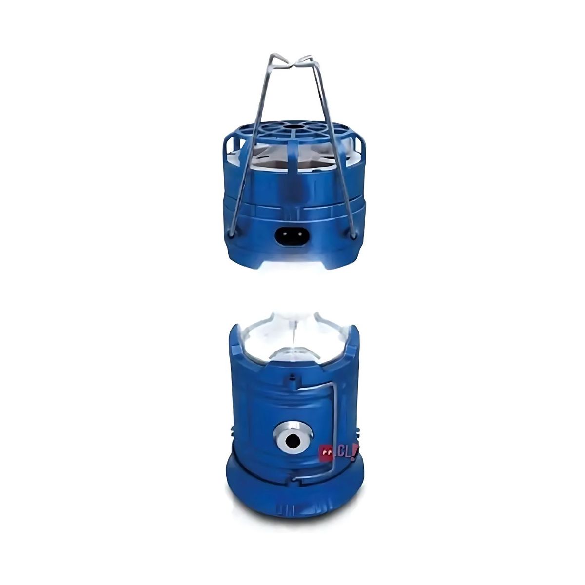 DBLUE - Lámpara Camping Con Ventilador Portátil Camping Azul - Ps