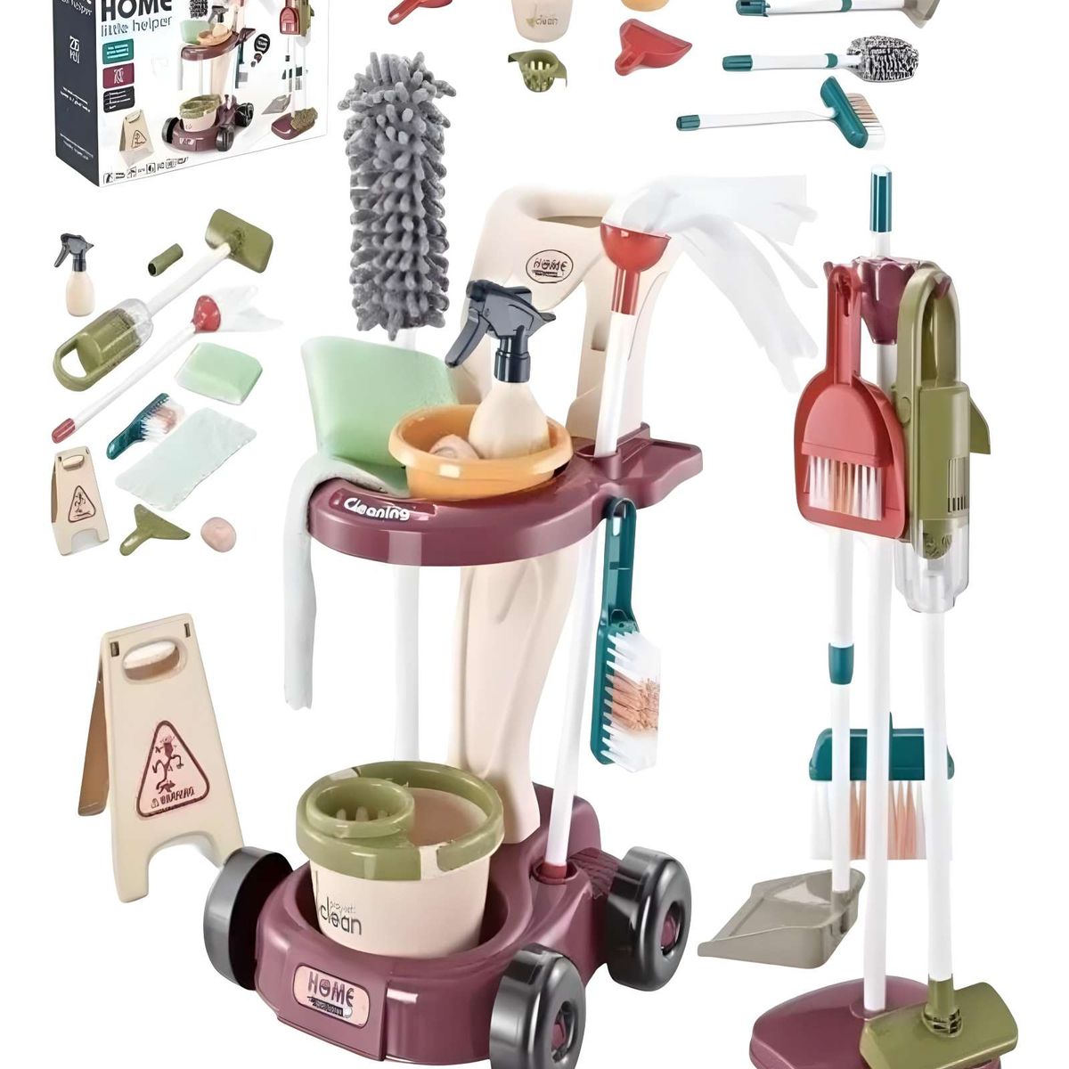 GENERICO - JUGUETE DE LIMPIEZA Y HABITOS PARA NIÑOS DIDACTICO 26 PIEZAS