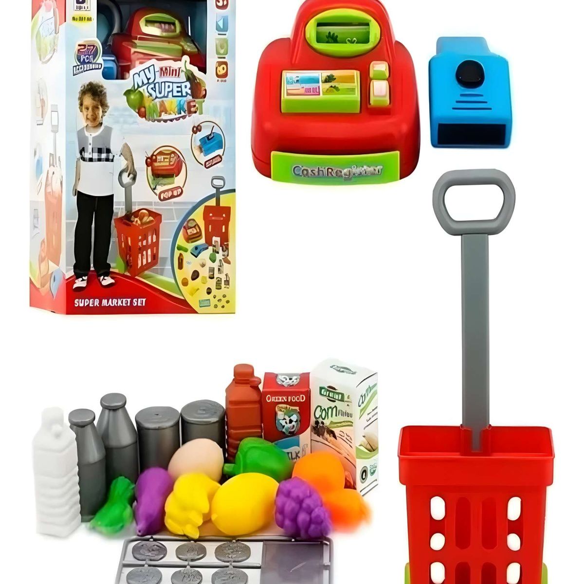 GENERICO - JJUGUETE MINI SUPER MARKET 57 PZAS