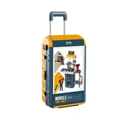 GENERICO - MALETIN HERRAMIENTAS PARA NIÑOS 3 EN 1 46 PZAS