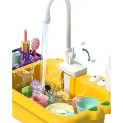 GENERICO - LAVA VAJILLAS DE JUGUETE AMARILLO