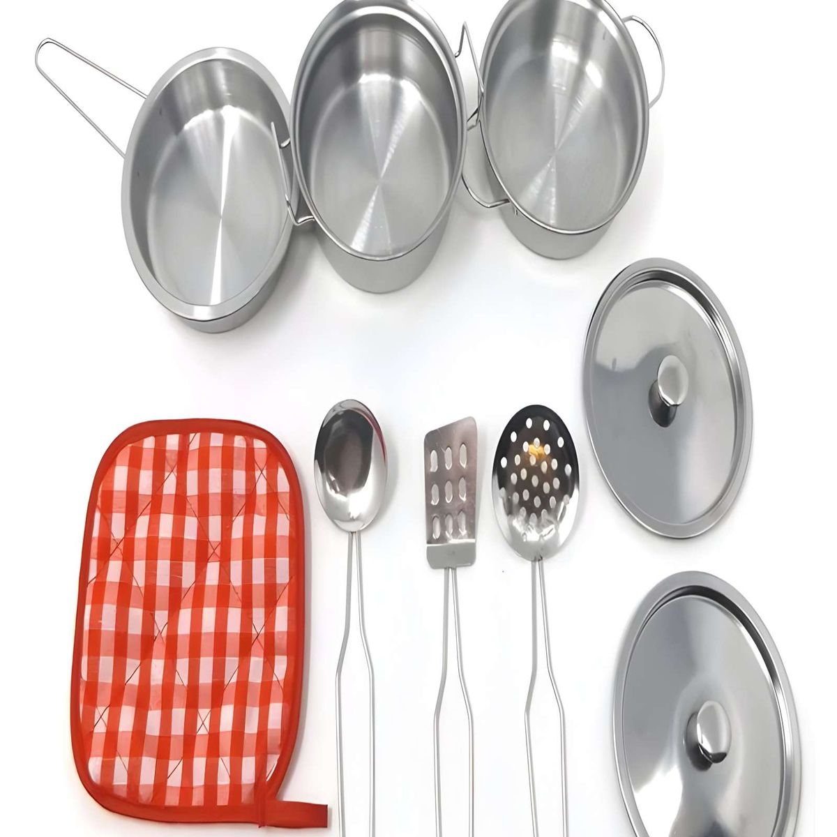 GENERICO - SET DE UTENSILIOS JUGUETE DE METAL