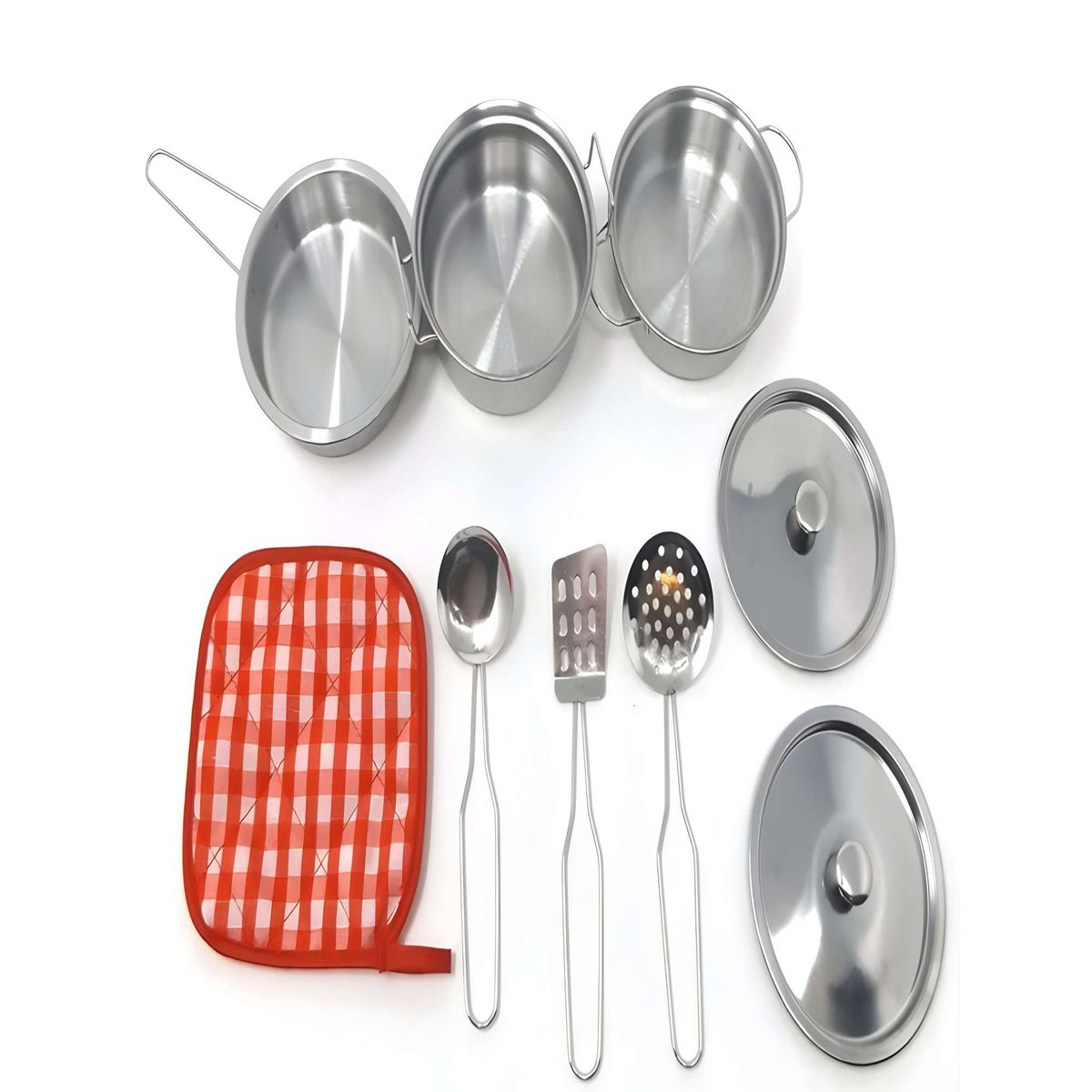 GENERICO - SET DE UTENSILIOS JUGUETE DE METAL