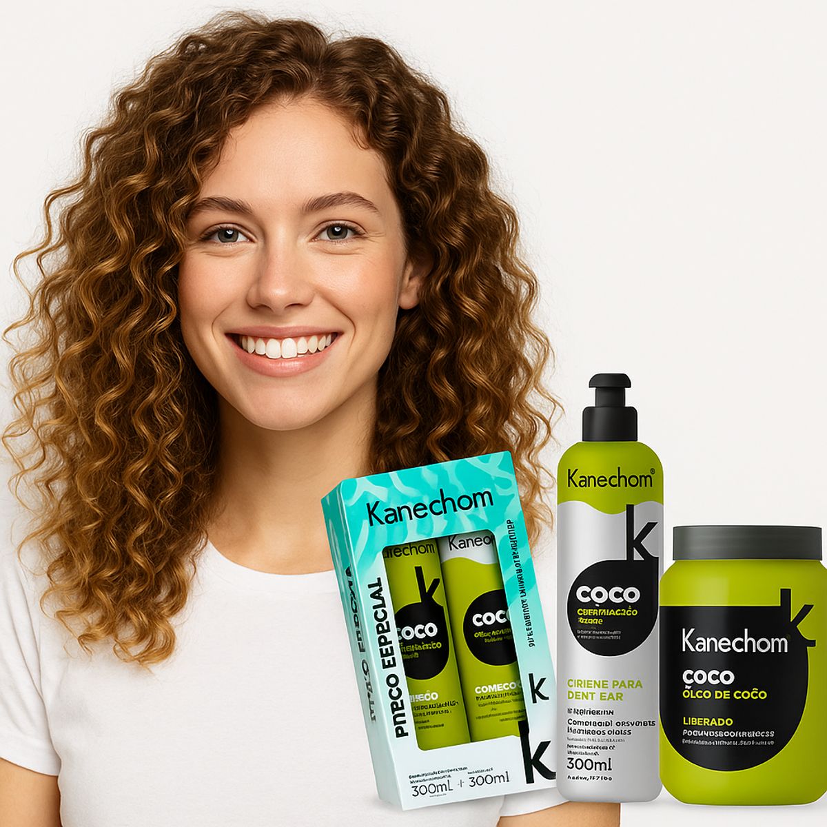 KANECHOM - Pack tratamiento Capilar Kanechom Óleo De Coco Rizos Definidos Y Suave