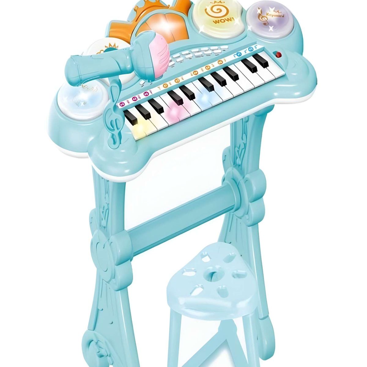 GENERICO - PIANO TECLADO MUSICAL PARA NIÑOS AZUL