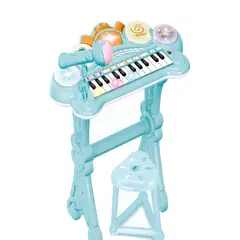 GENERICO - PIANO TECLADO MUSICAL PARA NIÑOS AZUL
