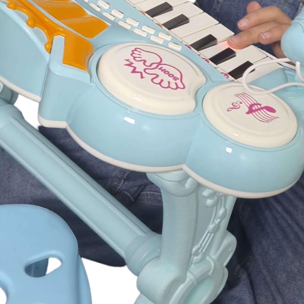 GENERICO - PIANO TECLADO MUSICAL PARA NIÑOS AZUL