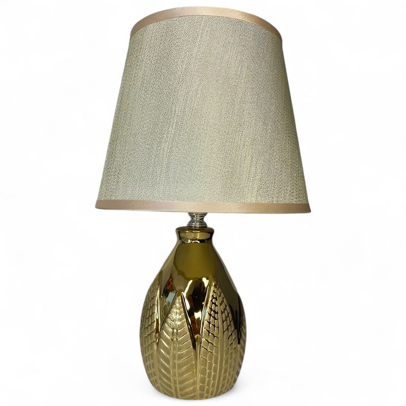 GENERICO - Pack X2 Lámparas Velador Con Pantalla Decoración Dormitorios Ceramica
