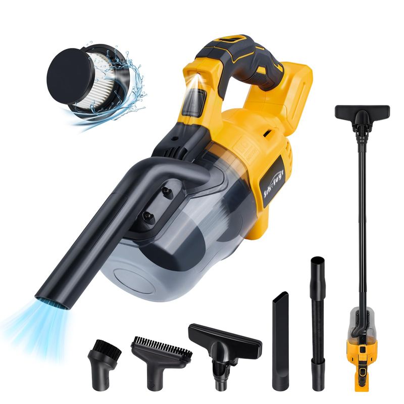MOVI - ASPIRADORA ELECTRICA INHALABRICA 5 EN 1 CON BATERIA Y FILTRO DE HEPA,
