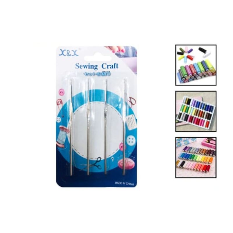 GENERICO - Set 12 Unidades De Pasador Aguja De Hilo Para Coser