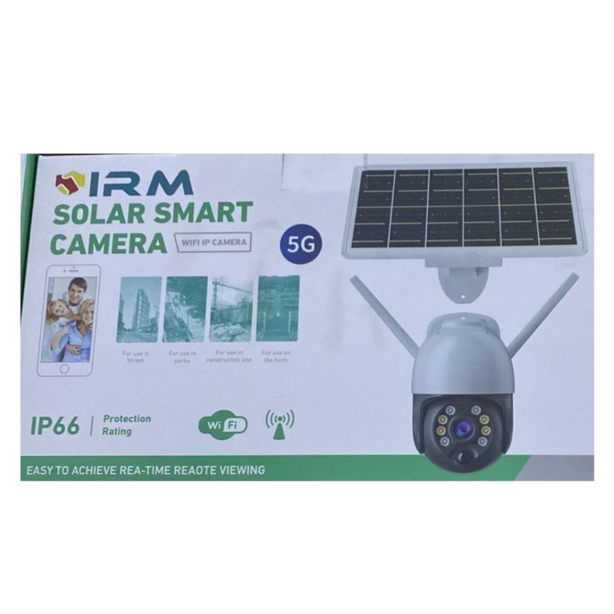 GENERICO - Cámara De Seguridad Exterior Wifi Solar