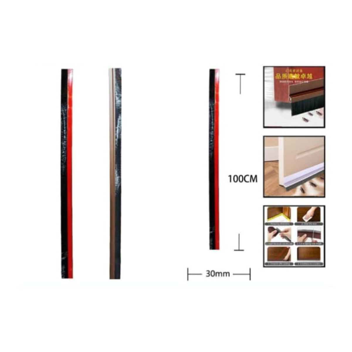 GENERICO - Tira De Costura De Puerta 100X30Cm