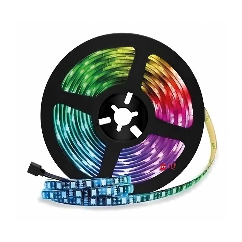 TECNOLAB - Tira Led 5mts Rgb 5050 Con Bluetooth Conexión Celular - Ps