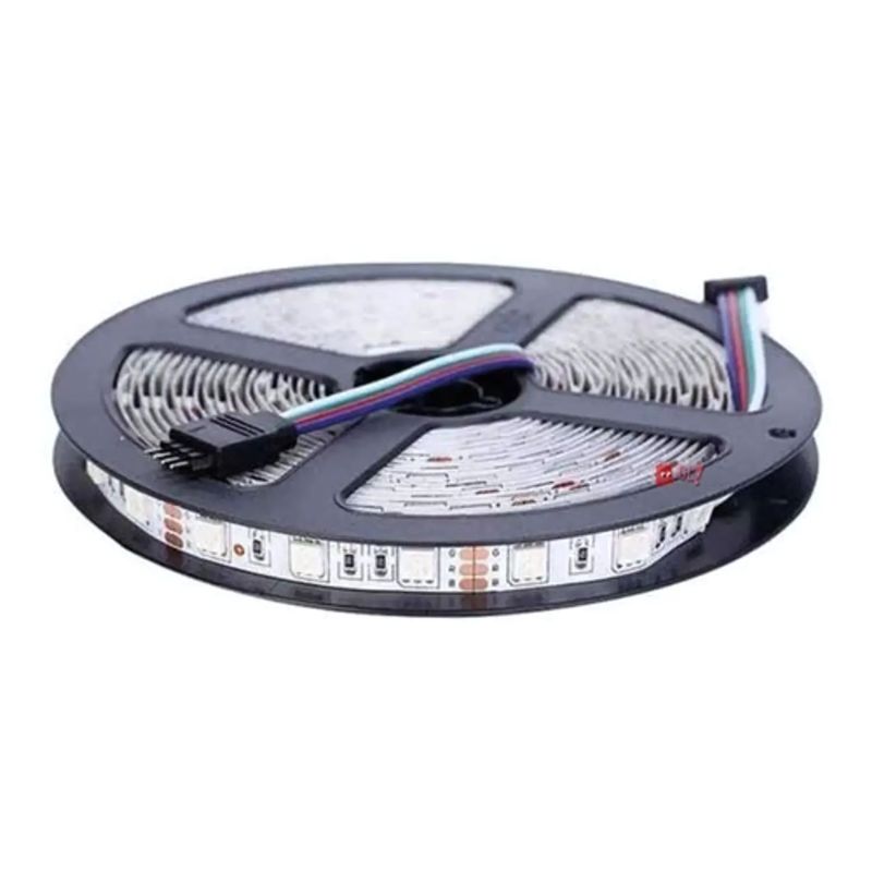 TECNOLAB - Tira Led De 5mts Rgb 5050 Impermeable Con Control - Ps