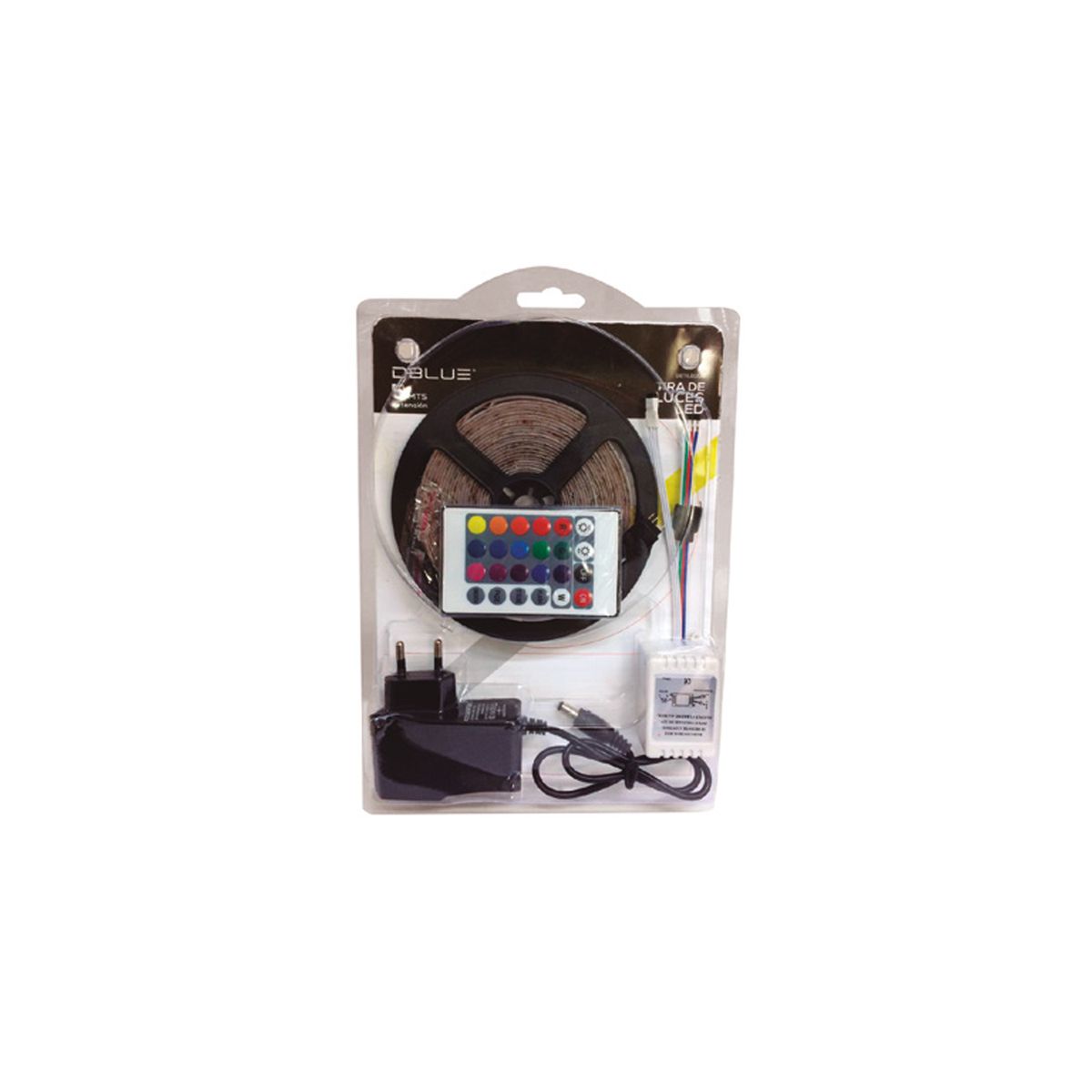 DBLUE - Tira De 300 Led 5mts 3528 Rgb Con Control - Ps