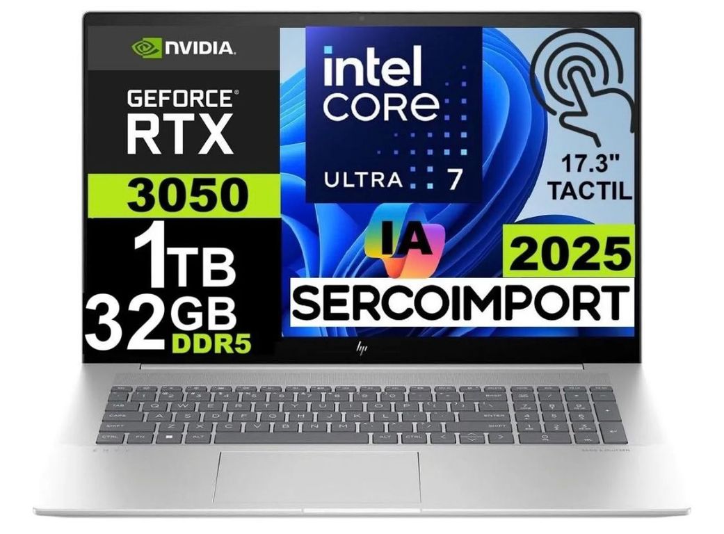 NOTEBOOK GAMER NEW ENVY AI 17,3" TACTIL ULTRA 7 155U SSD 1TB 32GB DDR5 NVIDIA RTX 3050