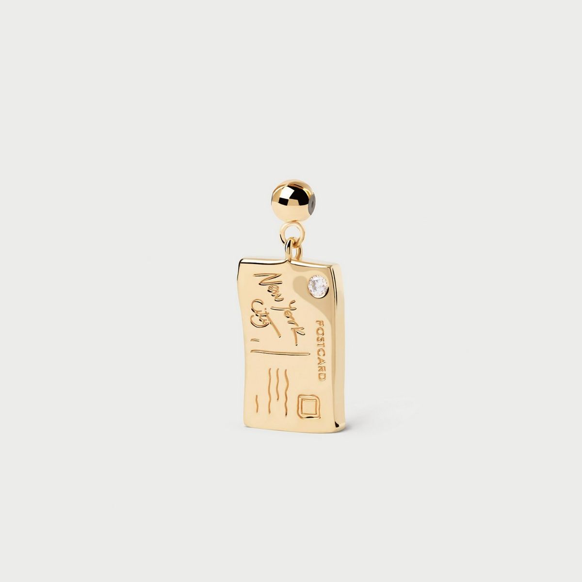 PDPAOLA - Charm de postal de Nueva York PDPAOLA