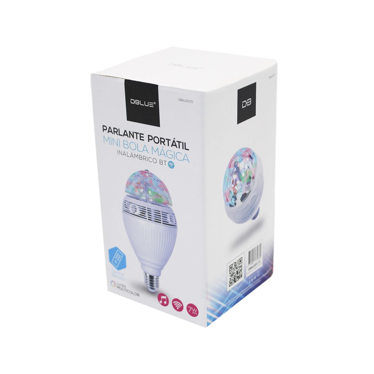 DBLUE - Parlante Ampolleta Fiesta Bluetooth Y Control Remoto - Ps